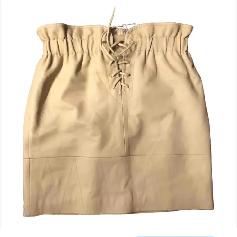 Sandro Cream Midi Pencil Skirt with Tie Front size 2 Sandro - Picture 6 of 13